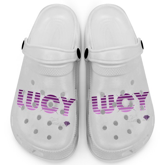 Lucy pink and violet - Latin's etymology - Light Clogs