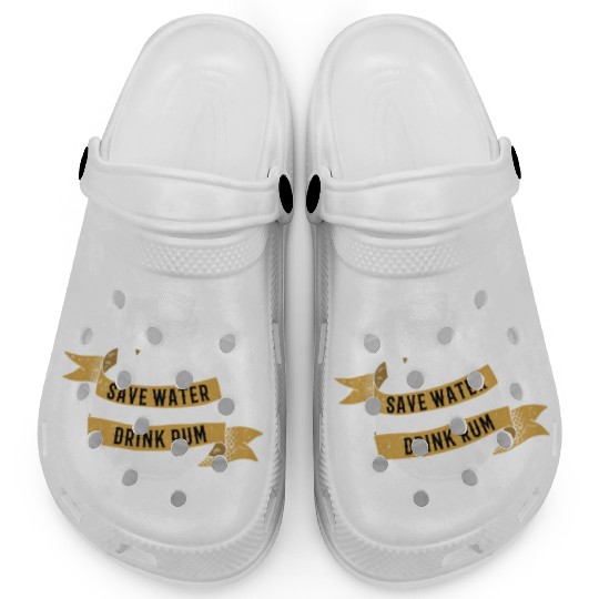 Save Water Drink Rum Clogs