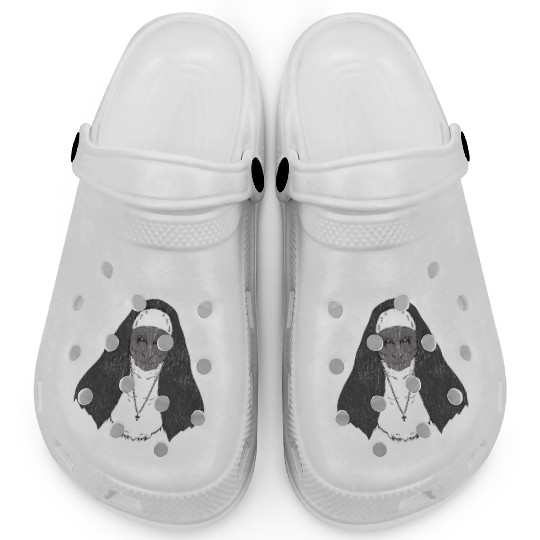 Ew People Scary Nun Clogs