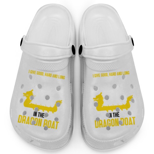 Funny Good Hard Long Paddle Strokes In Dragon Boat Clogs