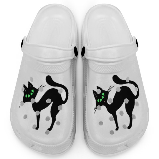 Black cat Clogs