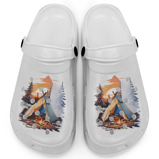 Ripped tent Unisex Clogs