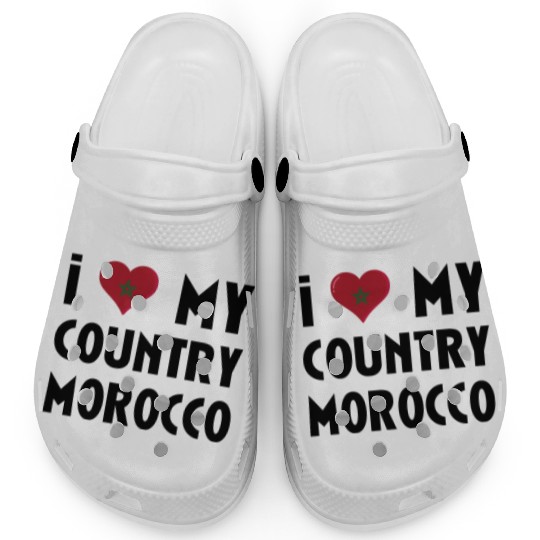I love my country morocco Clogs