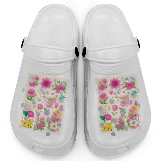 Buttercup and Marigold Spring Flowers Clogs