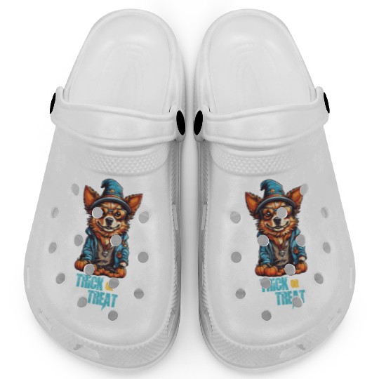 TRICK OR TREAT- Boss Dog Halloween . Clogs
