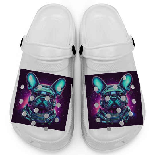 French Bulldog Alien Clogs