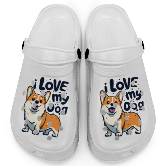 I Love My Dog Clogs | Adorable Puppy Clogs