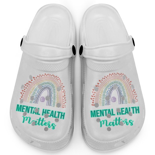 Mental Health matters design Clogs