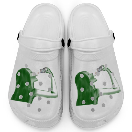 Lady taking music pills Clogs