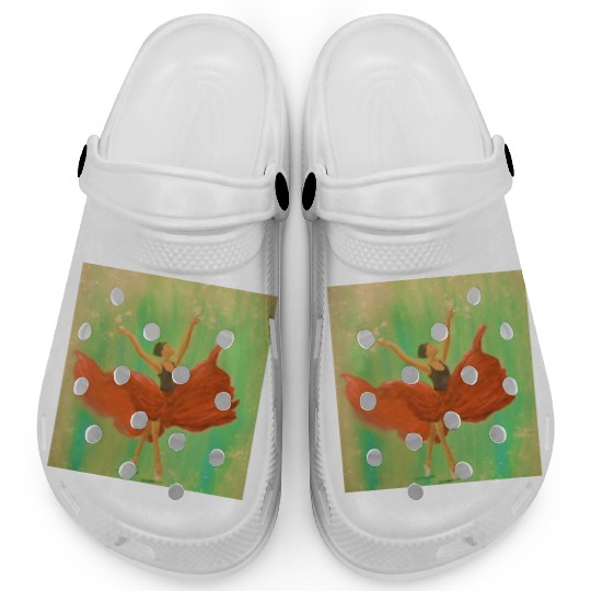 Ballerina in Red Clogs