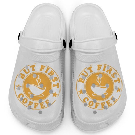 but first coffee tshi Clogs