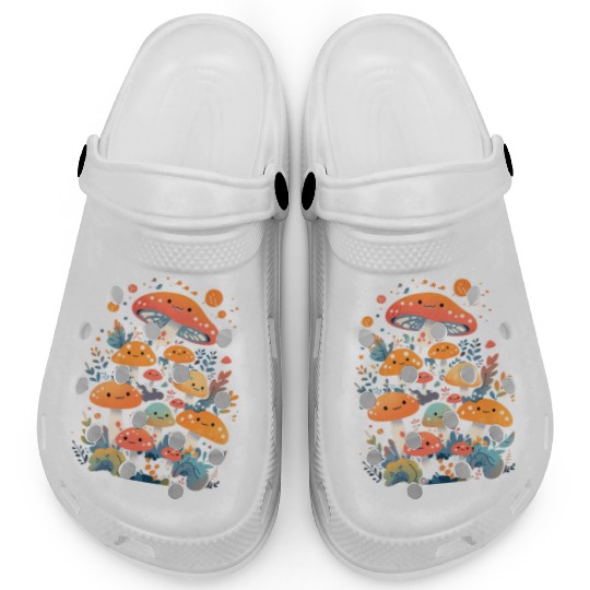Cute Mushroom Creatures Clogs