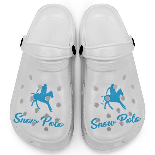 Funny Snow Polo Outfit Horse Polo Clogs
