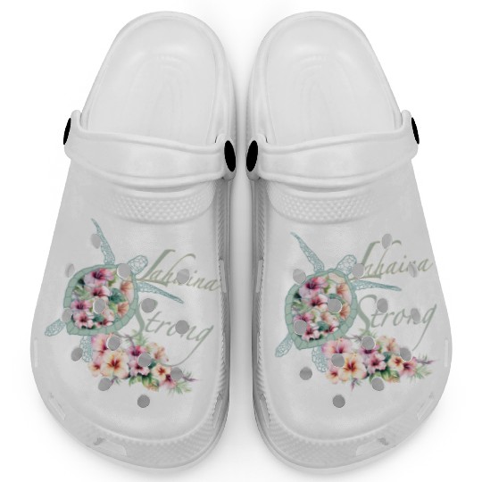 Lahaina Strong: Hibiscus and Sea Turtle Clogs