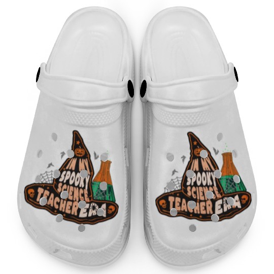 In My Spooky Science Teacher Era Witch Clogs