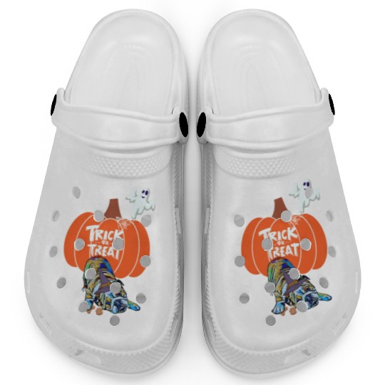 Halloween French Bulldog Trick or Treating Clogs