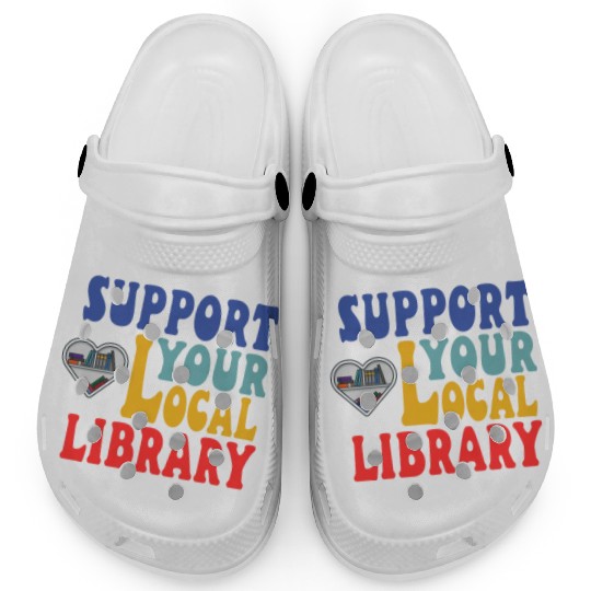 Support your local library Clogs