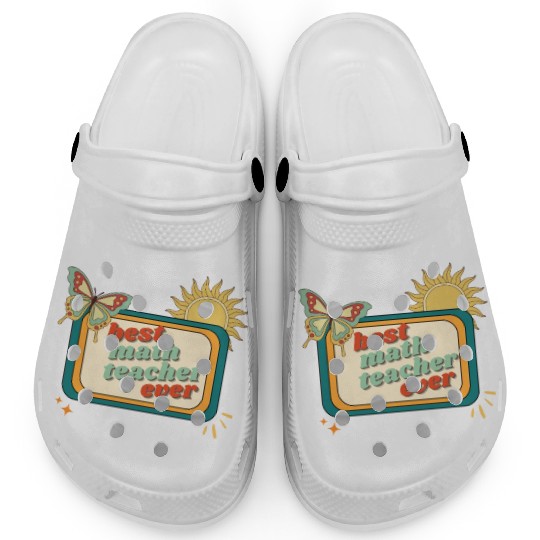 Teacher Appreciation, best math teacher ever Clogs