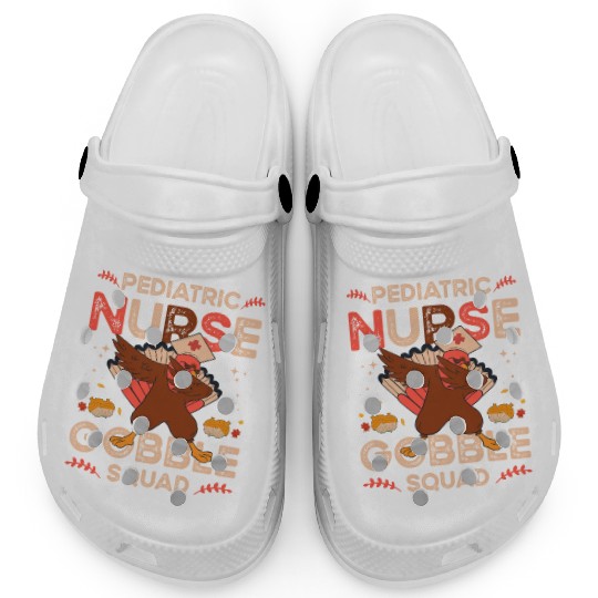 Pediatric Nurse Gobble Squad Clogs