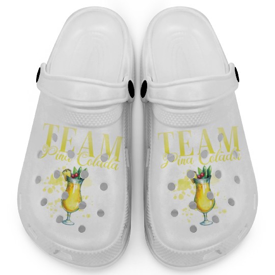 Team Pina Colada Cocktail Bartender Clogs