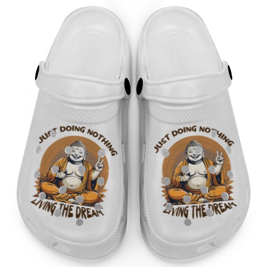 Living the dream Buddha Clogs
