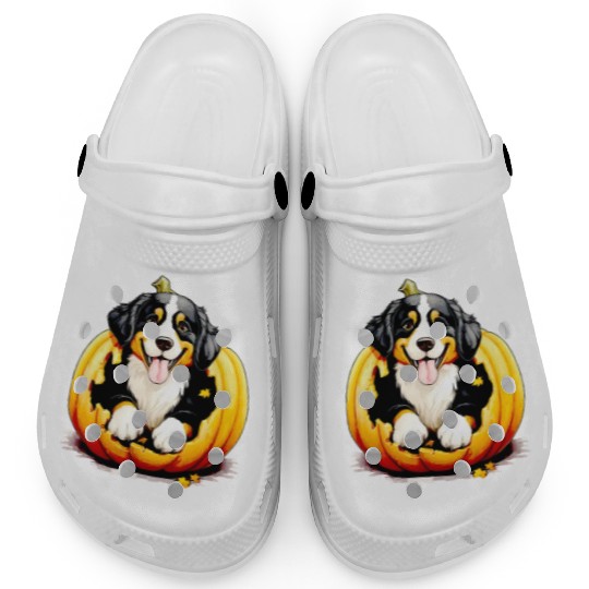 Halloween Bernese Mountain Dog Clogs