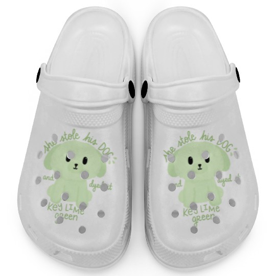 Key Lime Green Dog Clogs
