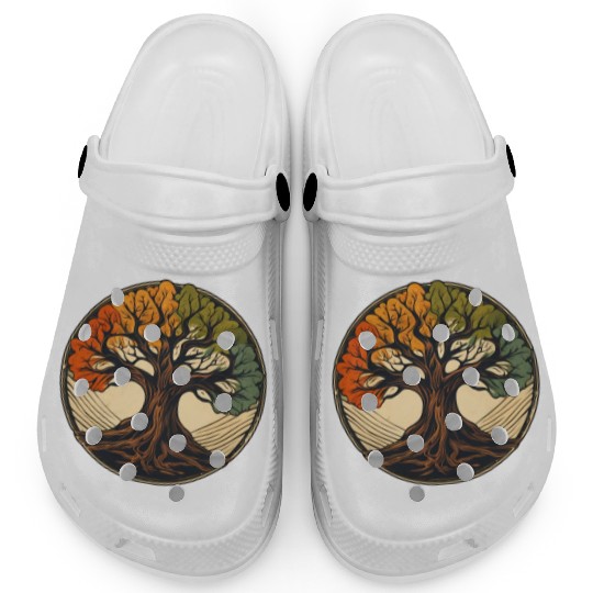 Tree / Wood / Forst / Tree of Life / Leaves Clogs