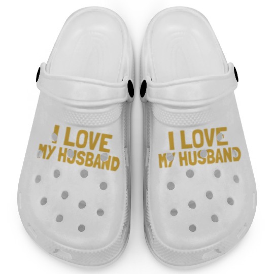 I Love My Husband Baking Bread Expert Pastry Chef Clogs