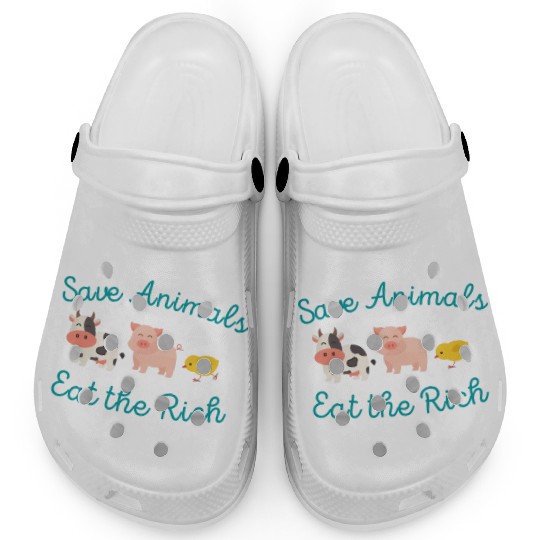 Save Animals Eat the Rich Clogs