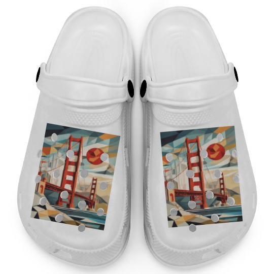 Golden Gate Bridge California Clogs, Golden Gate