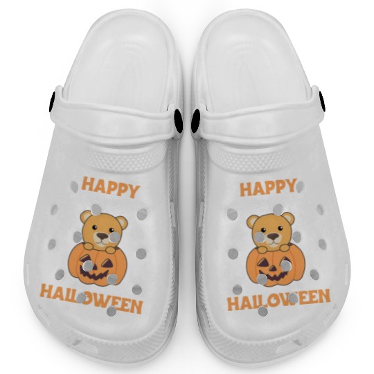 Bear In Pumpkin Sweet Bears Happy Halloween Clogs
