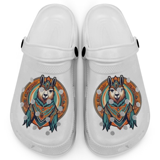Lama / Animal / Zoo / colored / Comic Clogs