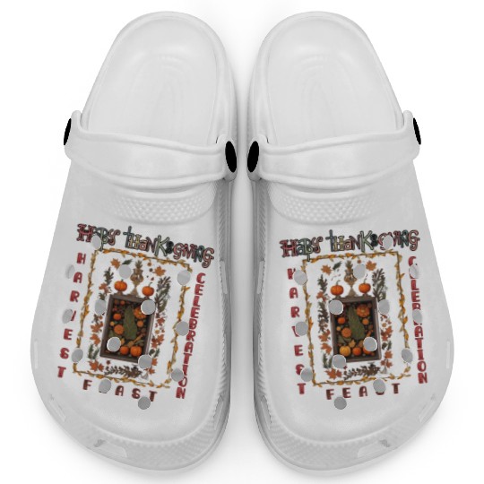 "Harvest Feast Delight" Clogs