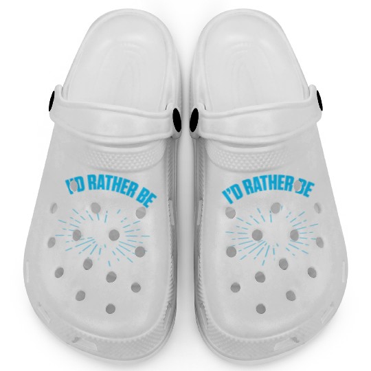 Supercross Motocross Driver I'd Rather Be On Trail Clogs