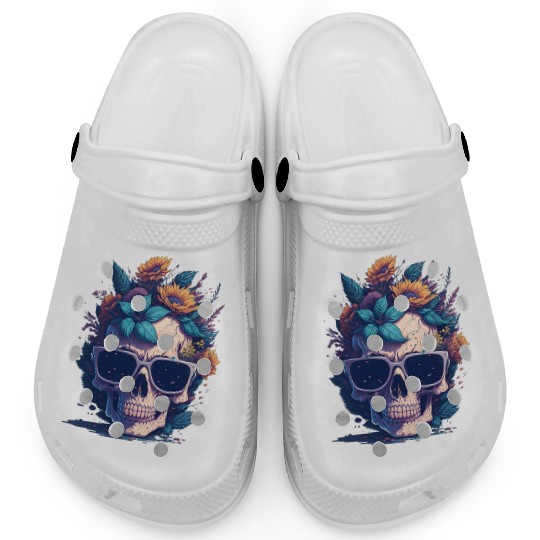 Floral Skull | C05 Clogs