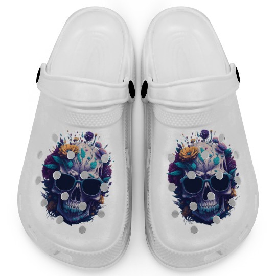 Floral Skull | C07 Clogs
