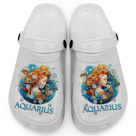 Embrace Your Aquarius Identity: Aquarius Pride Clogs
