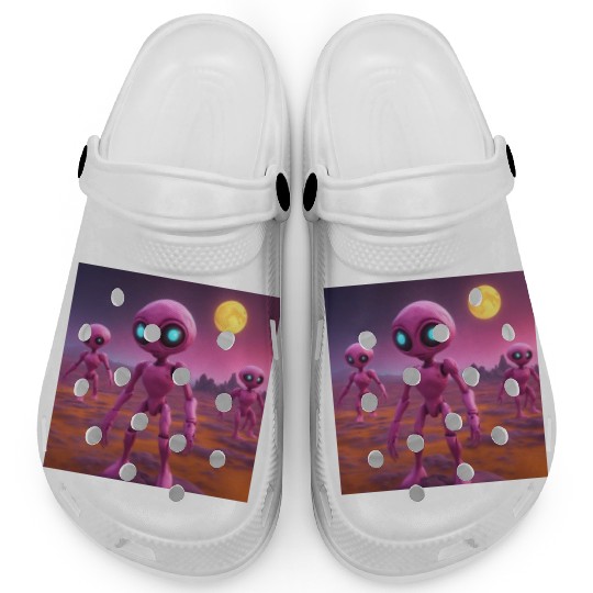 cups, alien, pillows, wall art, magnet, cap, Clogs