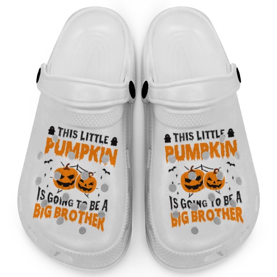 This Little Pumpkin Is Going To Be A Big Brother Clogs