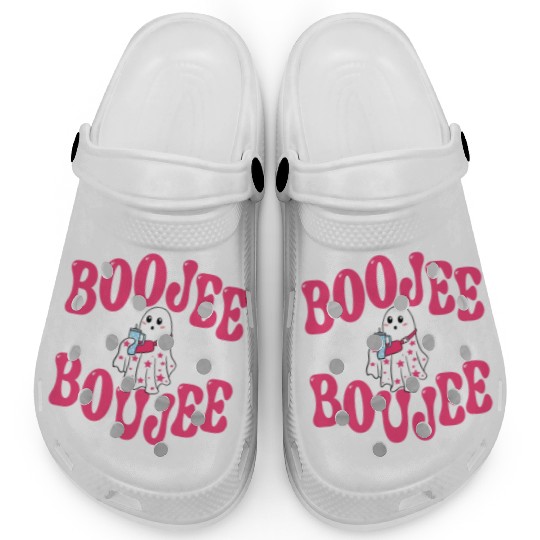 BooJee, Boujee, Boo Jee Ghost, Halloween, Clogs