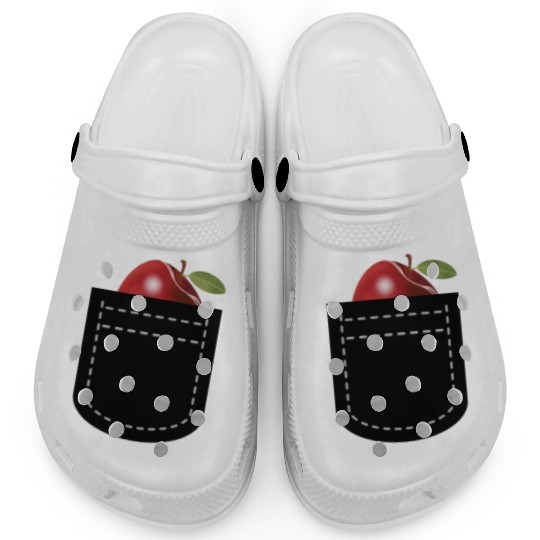 Cool Red Apple For Men Women Kids Pocket Red Apple Clogs