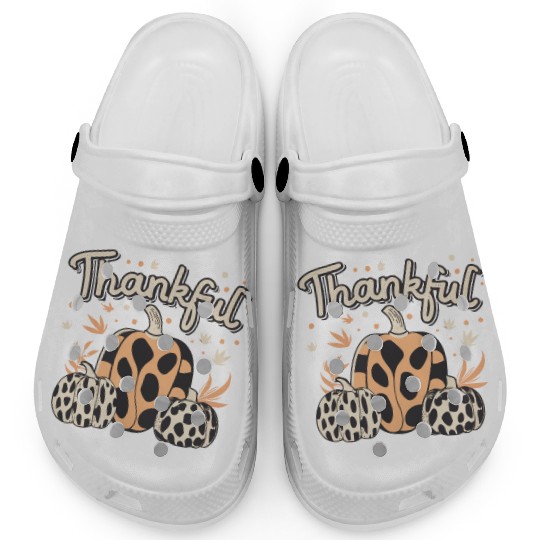 Thankful Thanksgiving Fall Vibes Clogs
