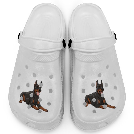 I Can't I Have Plans With Doberman Clogs