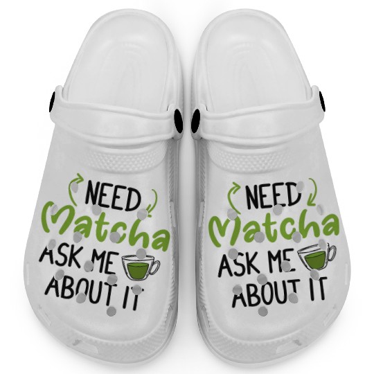 Green Tea Lover Japanese Matcha Latte Drink Matcha Clogs