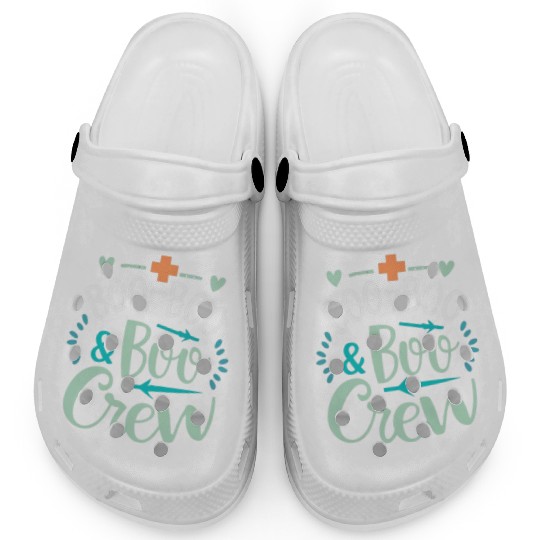 Boo Boo Crew Ghost Halloweent-chirt Clogs