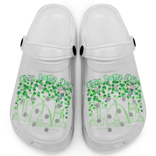 St. Louis Missouri Saint Patrick's Day Clogs