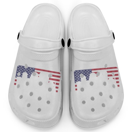 St. Louis Missouri American Flag Clogs