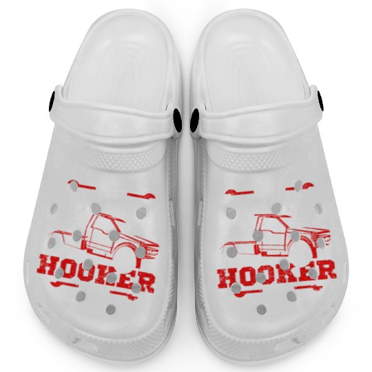 Funny highway hoker Tow truck driver Clogs