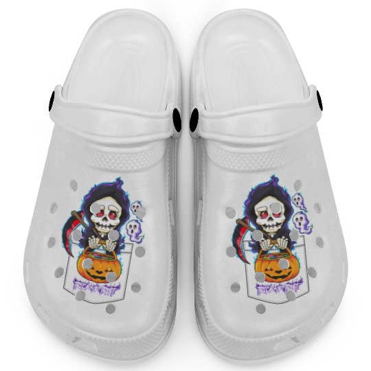 Halloween Pocket Chibi Grim Reaper Trick or Treat Clogs